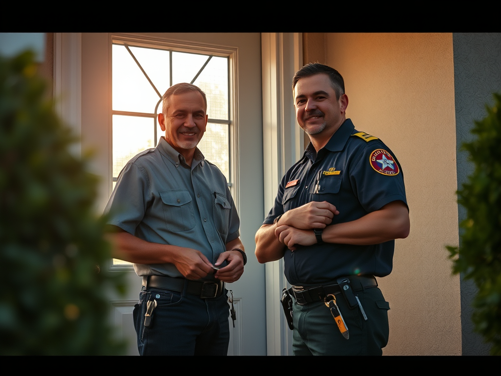 Locksmith resolving a lockout in Coral Springs Florida — US Locksmith South Florida