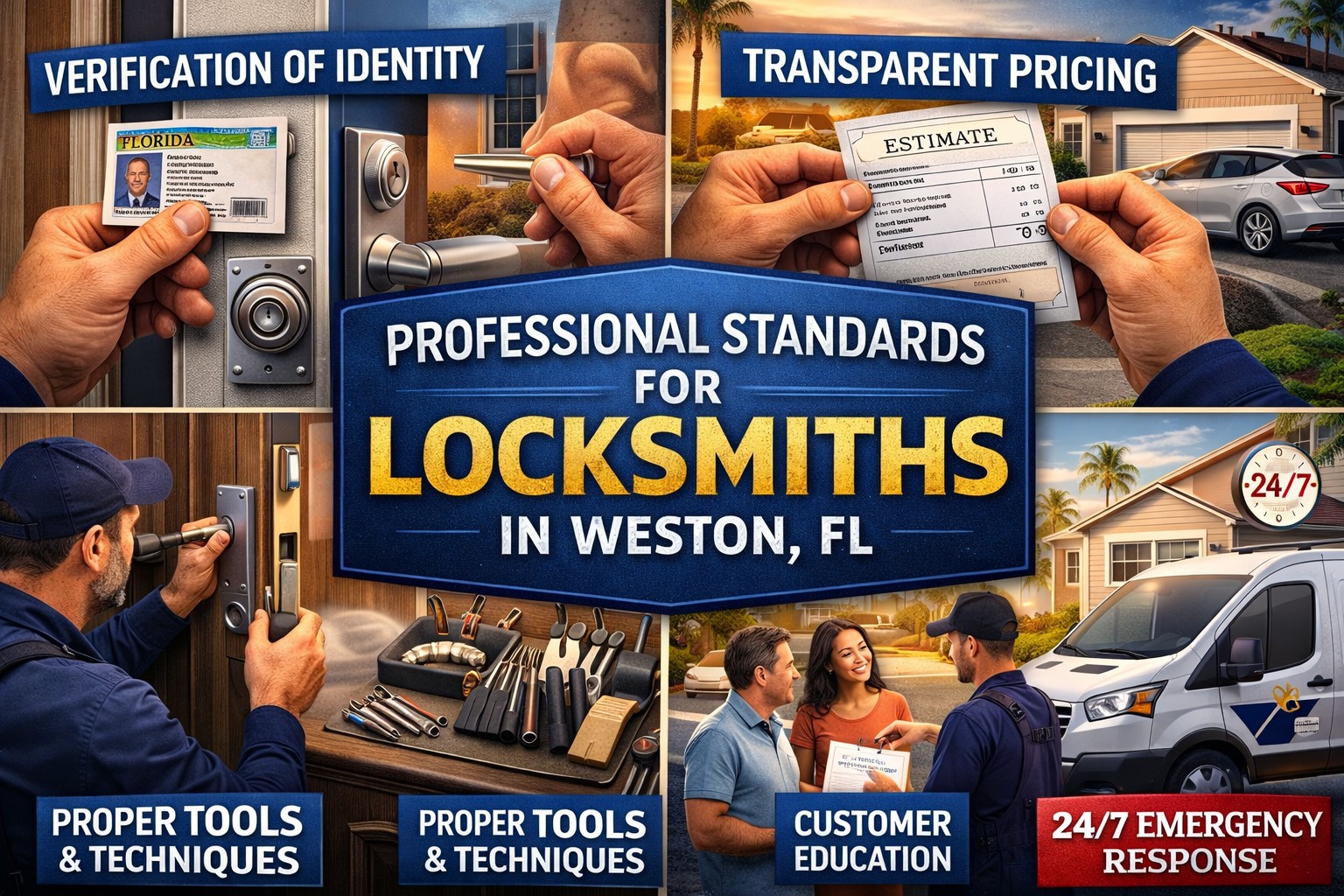 five key practices that locksmiths in Weston FL